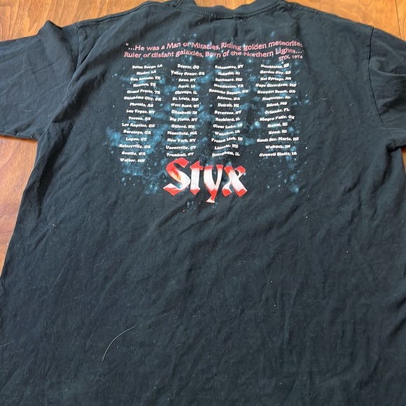 STYX MAN OF MIRACLES CONCERT TEE LARGE ON THE AAA TAG - Picture 3 of 3